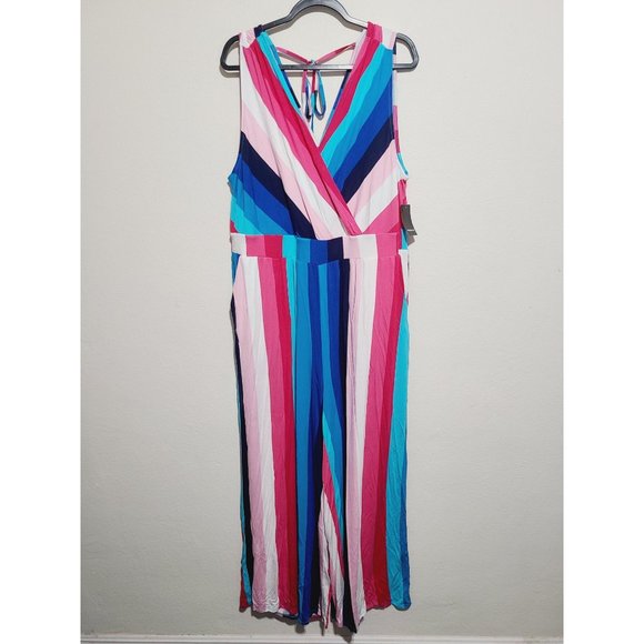 torrid Pants - Colorful Striped Jumpsuit